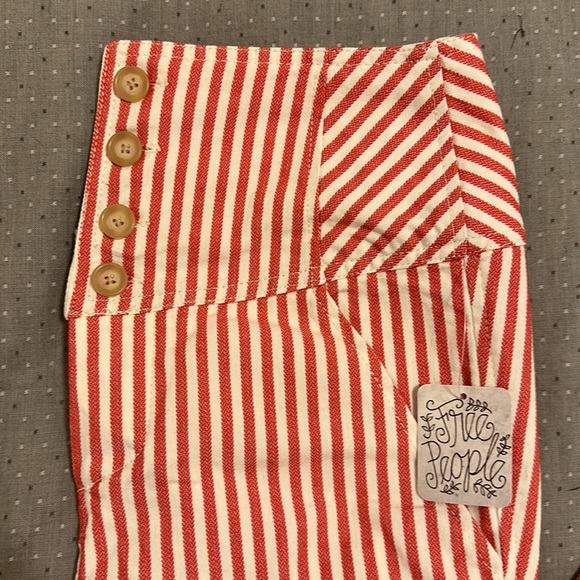 Sale⭐️NWT Free People Frankie Striped High-Waisted Skinny Pants - Picture 5 of 15